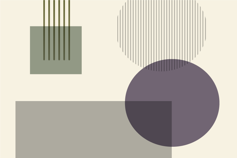 Set de table moderne motifs formes géométriques - TenStickers