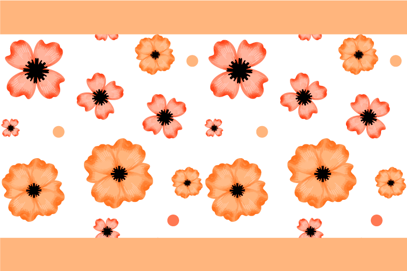 Set de table enfant motif floral inspirant - TenStickers