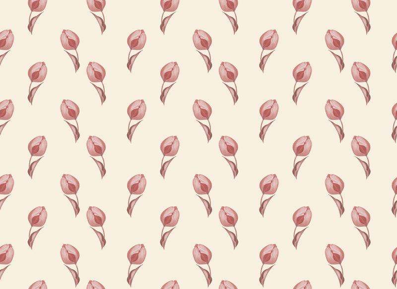 Set de table original motif de fleurs délicates - TenStickers