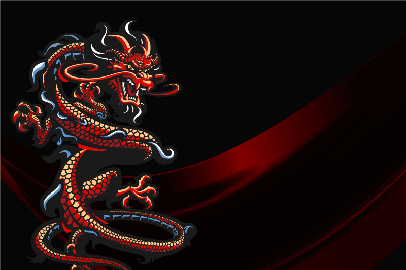 Set de table original motif dragon - TenStickers