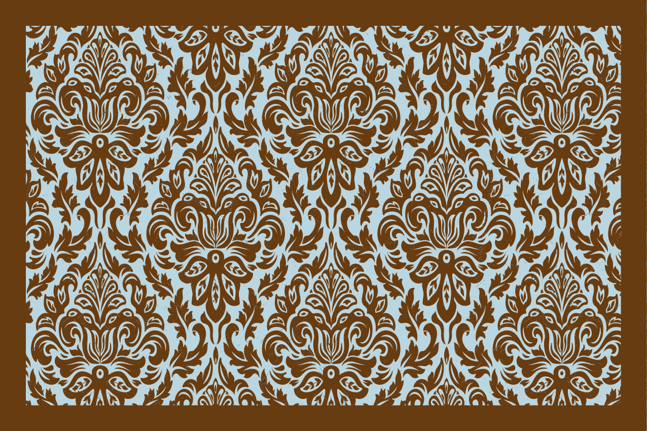 Set de table Émblème de fleur intricate - TenStickers