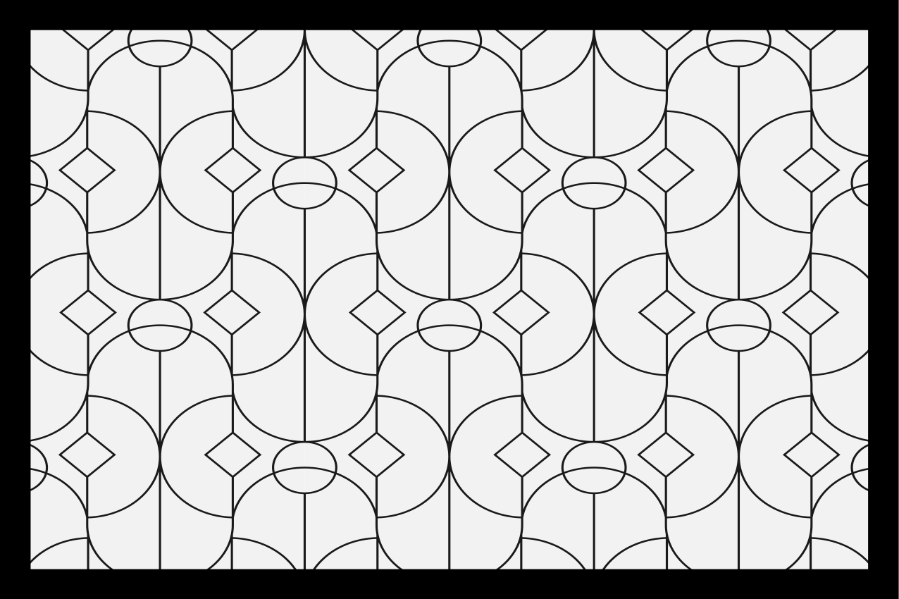 Set de table moderne style géométrique - TenStickers