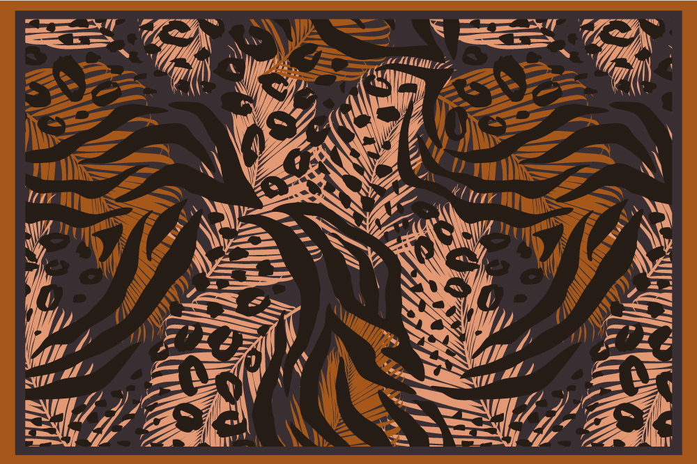 Set de table original motif jungle floral - TenStickers