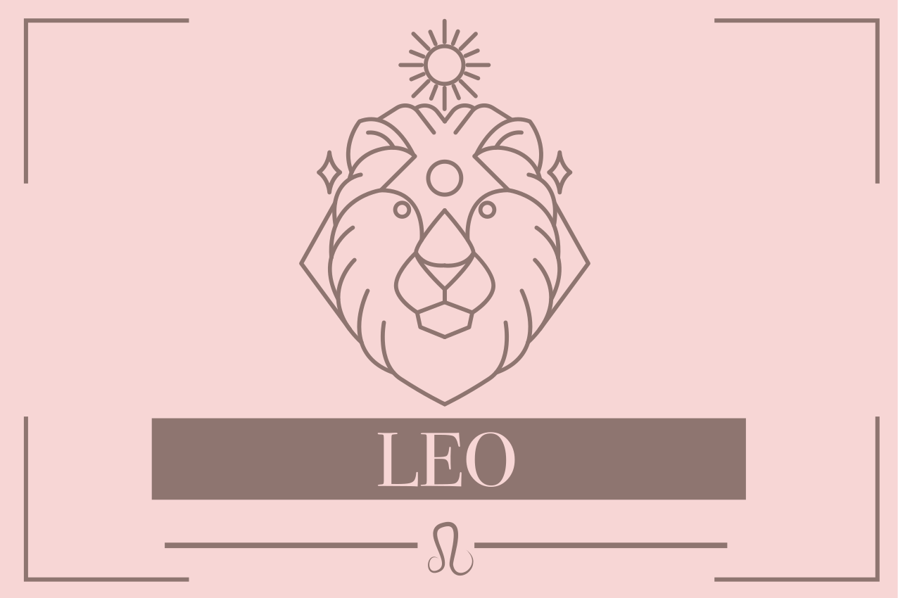 Set de table signe du zodiaque Lion rose - TenStickers