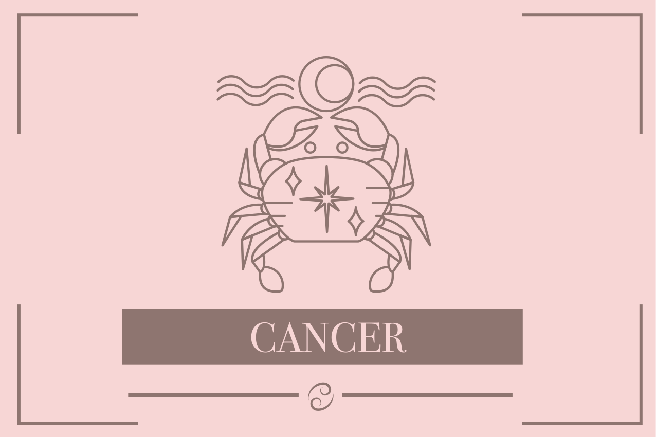 Set de table signe du zodiaque Cancer rose - TenStickers