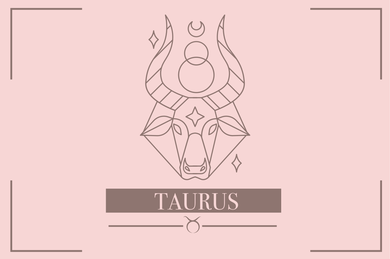 Set de table signe du zodiaque Taureau rose - TenStickers