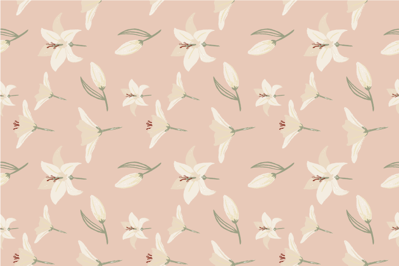 Set de table noël en lin floral - TenStickers