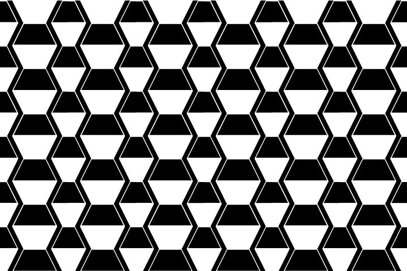 Set de table motif hexagonal stylisé - TenStickers