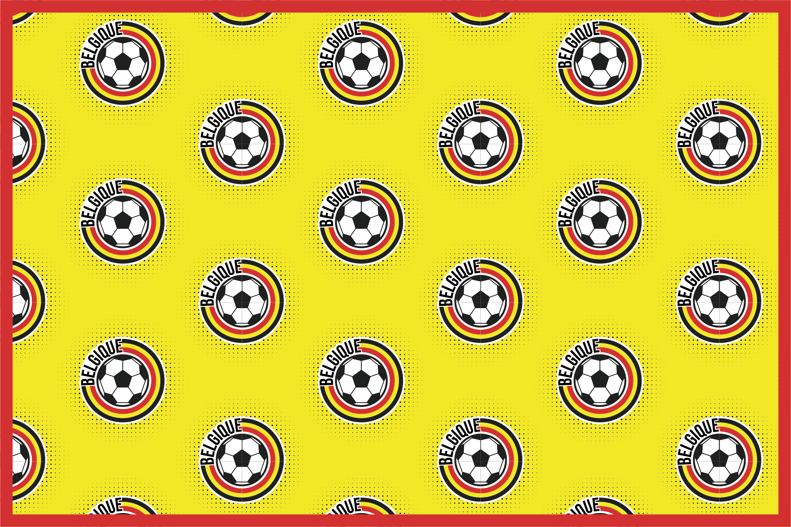 Set de table football Belgique - TenStickers