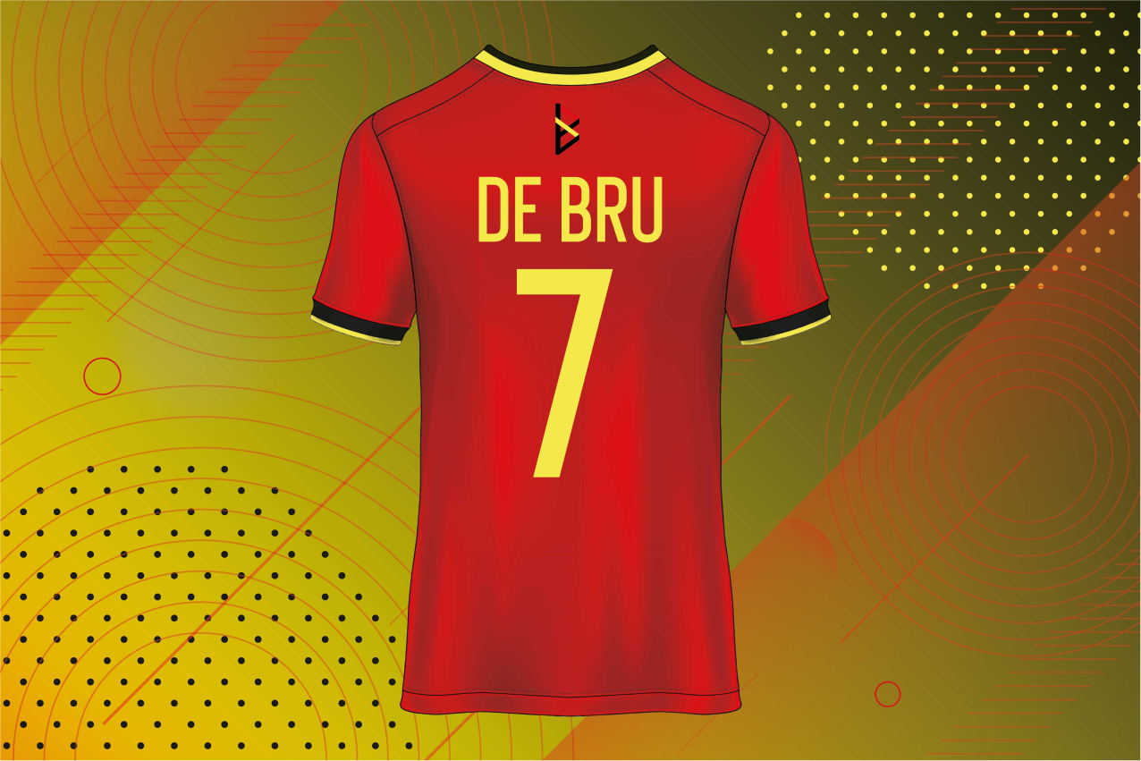 Set de table design nom maillot belgique - TenStickers