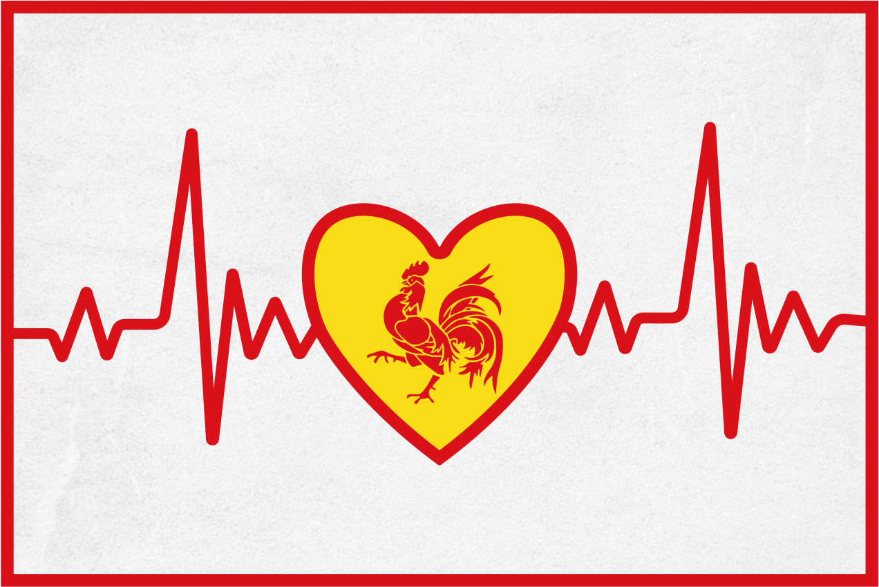 Set de table original J'aime la Wallonie - TenStickers