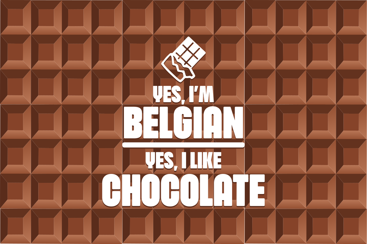 Set de table design Belgian like chocolate - TenStickers