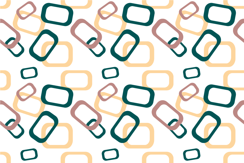 Set de table formes irrégulières abstraites - TenStickers