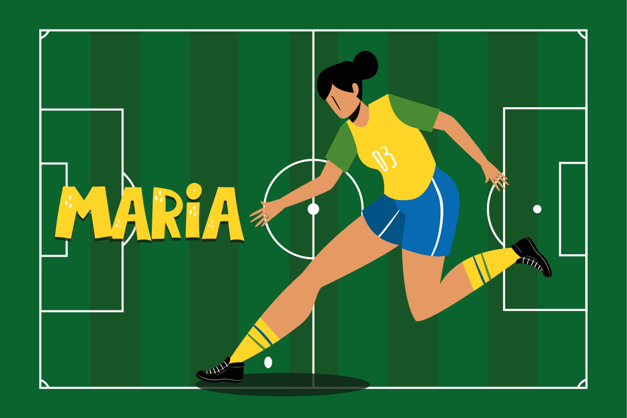 Set de table footballeuse à personnaliser - TenStickers
