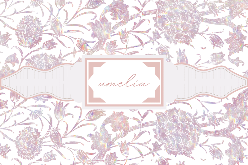 Set de table chardon customisé avec prénom - TenStickers