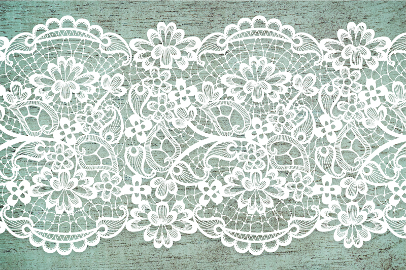 Set de table design élégant dentelle belge - TenStickers