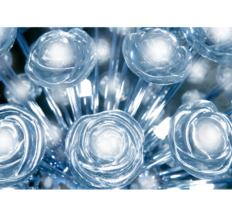 Tapisserie salon formes lumineuses abstraites en spirale - TenStickers