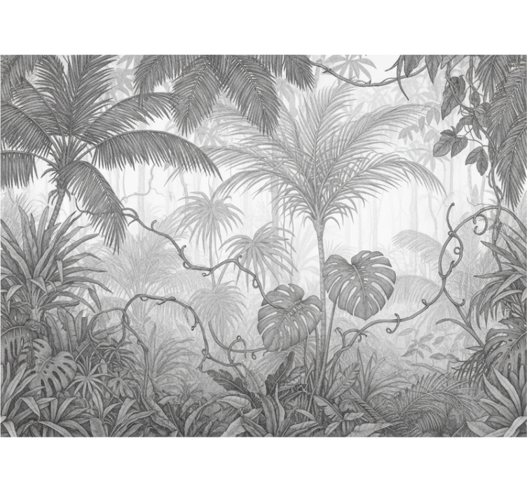 Tapisserie jungle paysage "danseur de nuages" - TenStickers