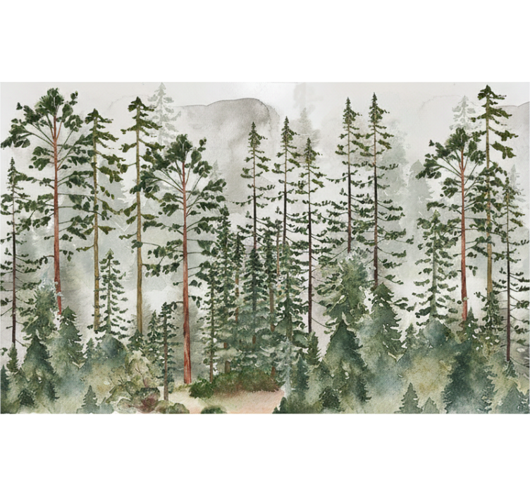 Papier peint forêt chambre d'enfant - TenStickers