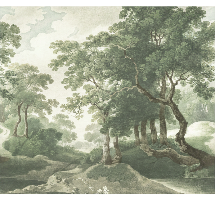 Papier peint forêt nature classique intemporelle - TenStickers