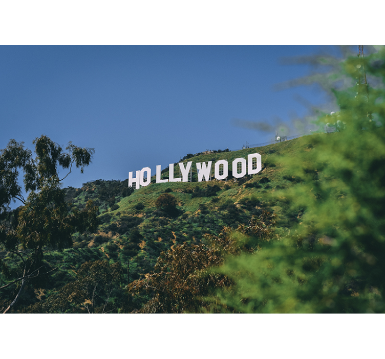 Tapisserie villes et pays paysage de hollywood - TenStickers
