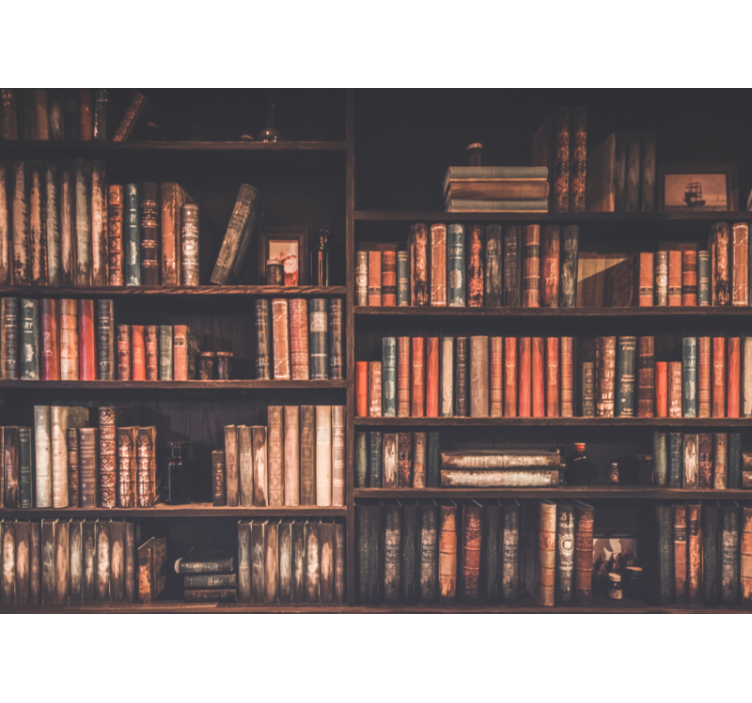 Tapisserie amour collection de livres classiques - TenStickers