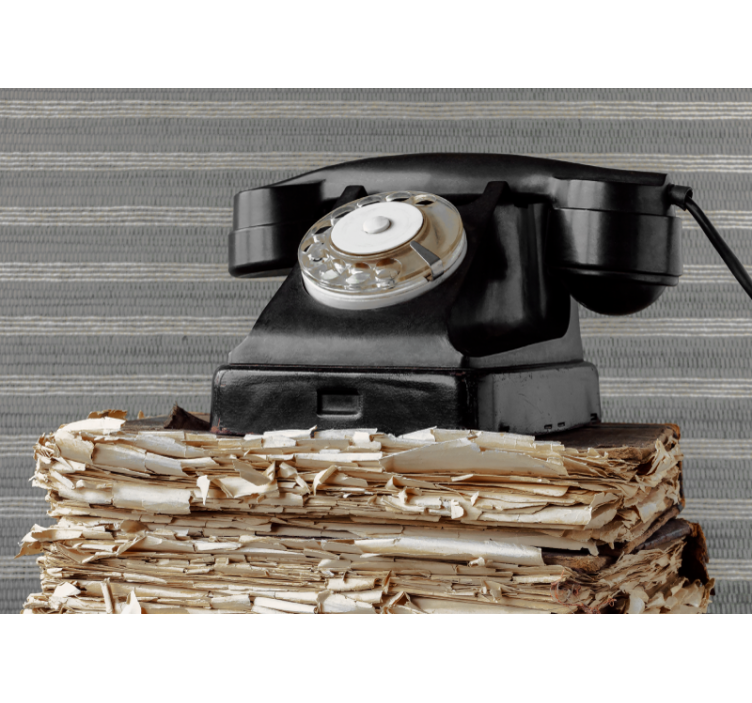 Tapisserie véhicules téléphone vintage classique - TenStickers