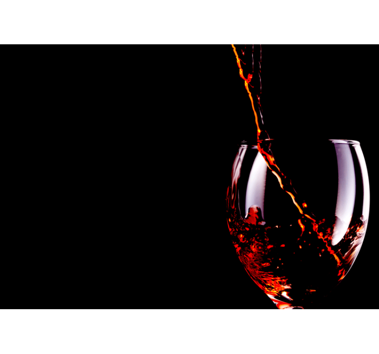 Tapisserie musique éclaboussure de vin fluide - TenStickers