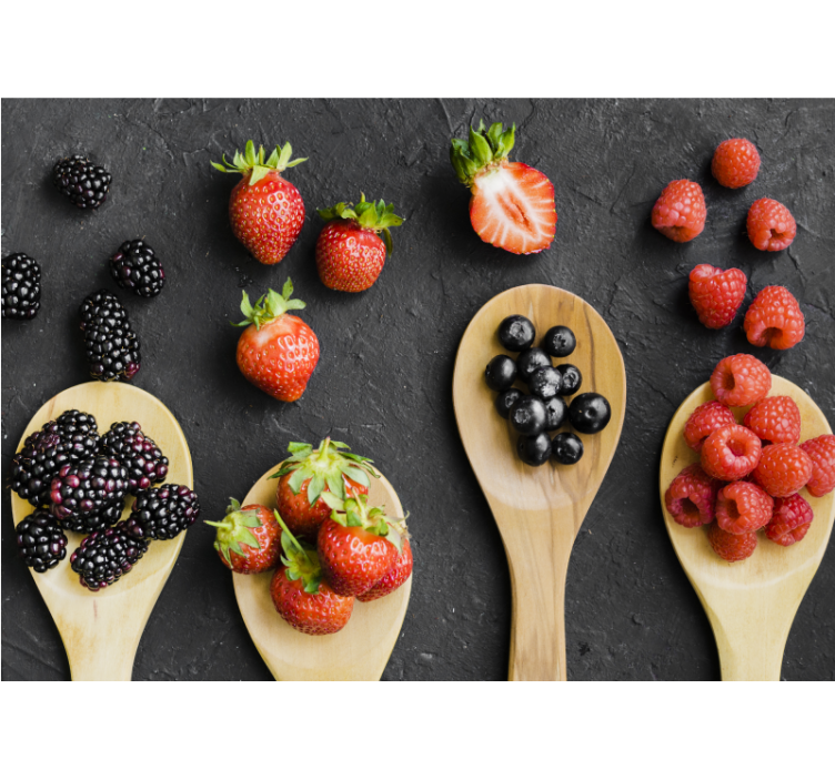 Tapisserie fleur berry collection exposition - TenStickers