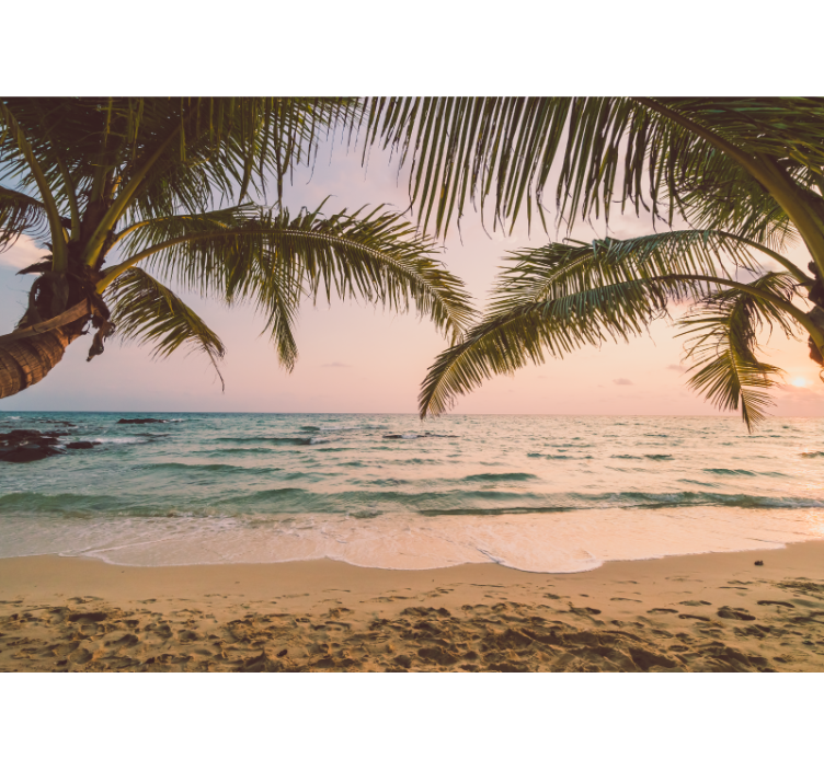 Tapisserie nature vue côtière tranquille - TenStickers