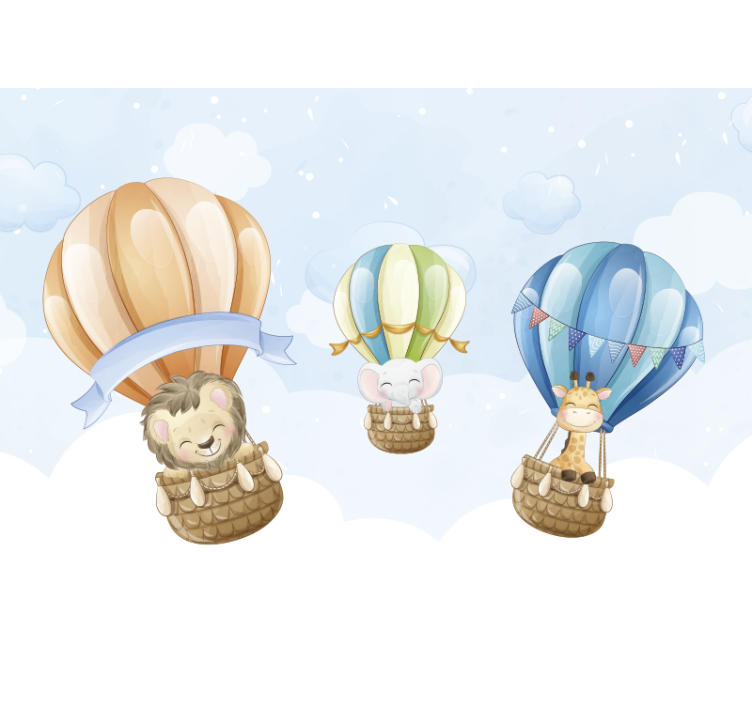 Tapisserie animaux dirigeables gonflables - TenStickers