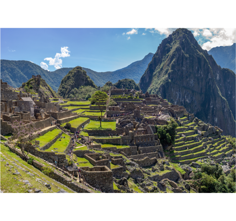 Tapisserie villes et pays machu picchu patrimoine - TenStickers