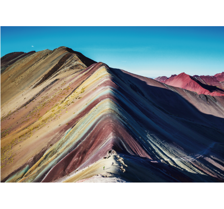 Tapisserie montagne paysage de montagnes vibrantes - TenStickers