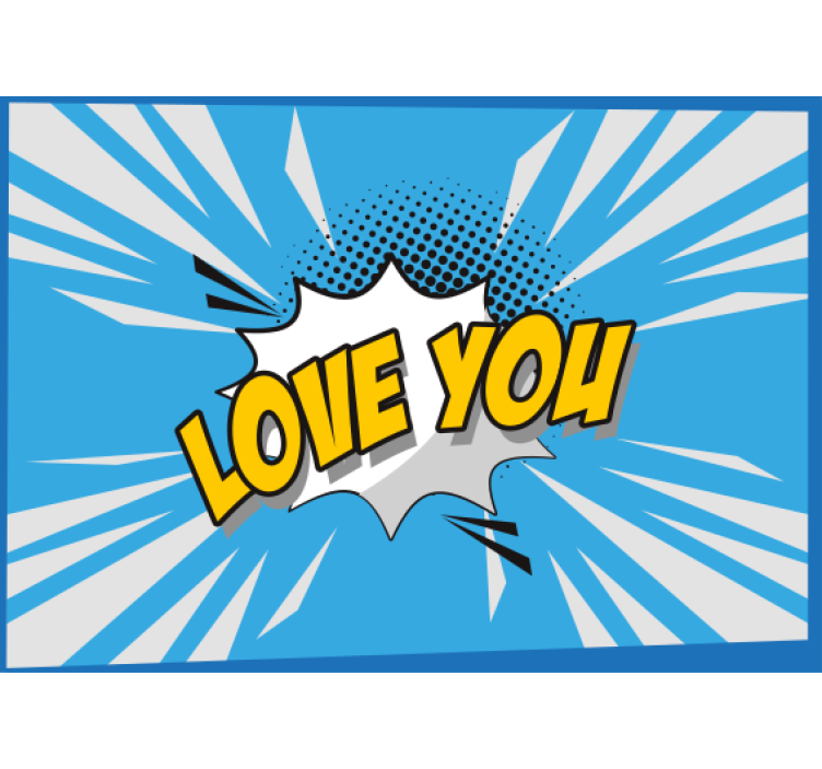 Tapisserie amour message d'affection - TenStickers