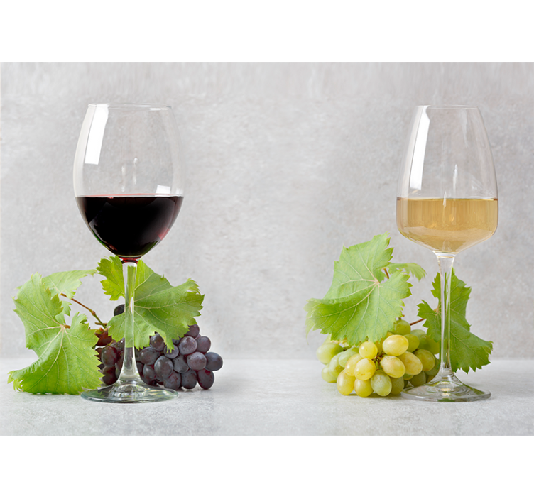 Tapisserie musique raisins et vin - TenStickers