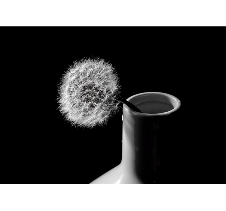 Tapisserie pissenlit pissenlit dans un récipient - TenStickers