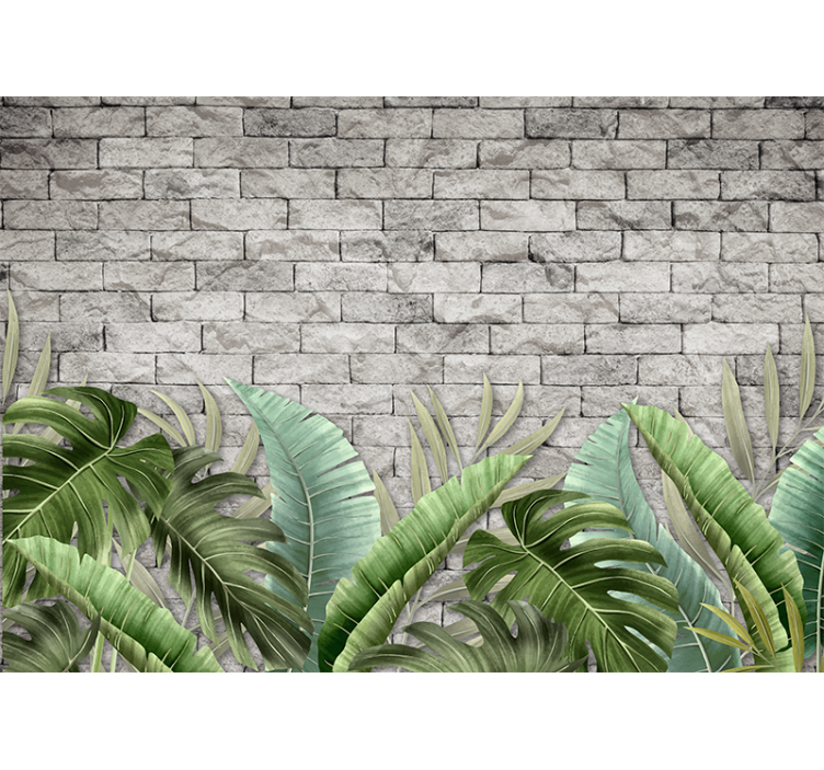 Papier peint nature verts tropicaux luxuriants - TenStickers
