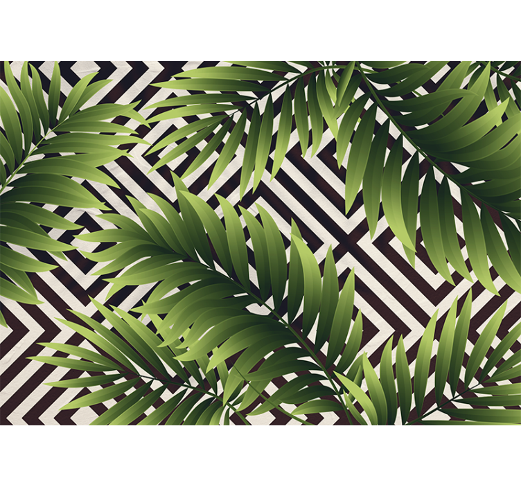 Papier peint nature feuillage tropical décoratif - TenStickers