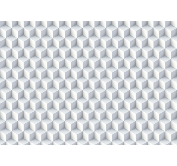 Papier peint 3d design à motifs de cubes - TenStickers