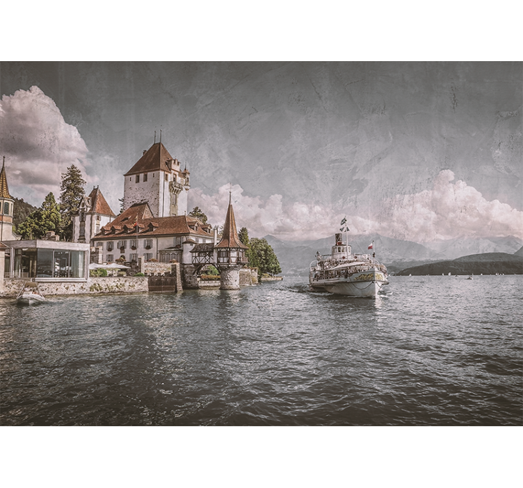 Tapisserie villes et pays paysage de forteresse héritage - TenStickers