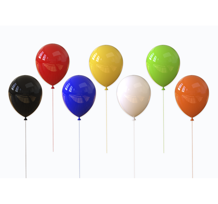Tapisserie textures et motifs affichage de ballons colorés - TenStickers