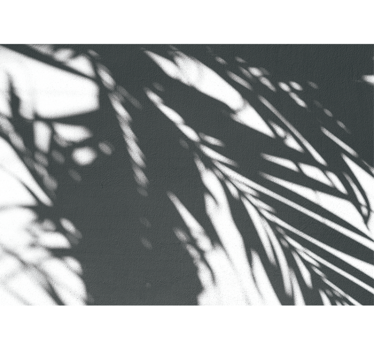 Tapisserie nature motifs de palmiers ombragés - TenStickers