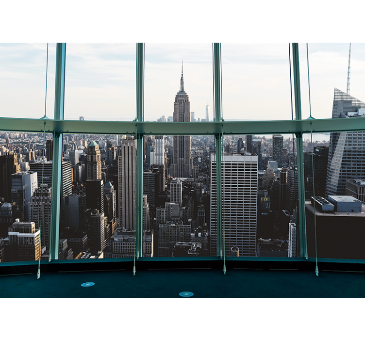 Tapisserie new york paysage de l'empire state - TenStickers