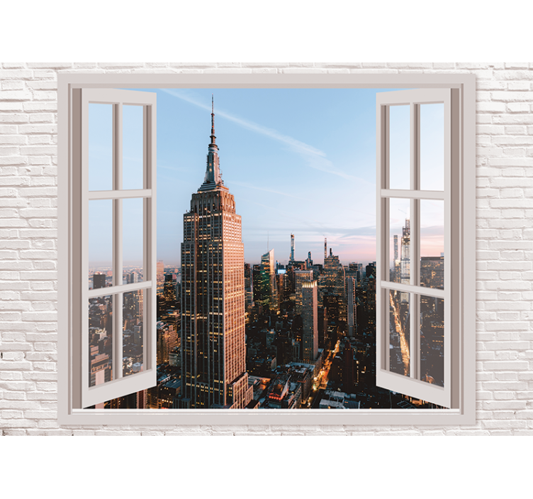 Tapisserie new york vue empire state - TenStickers