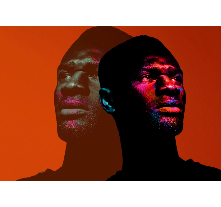 Tapisserie personnalisée silhouettes portraits dynamiques - TenStickers