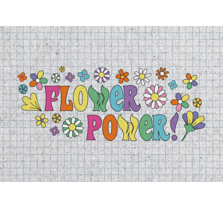 Tapisserie fleur design pouvoir floral - TenStickers
