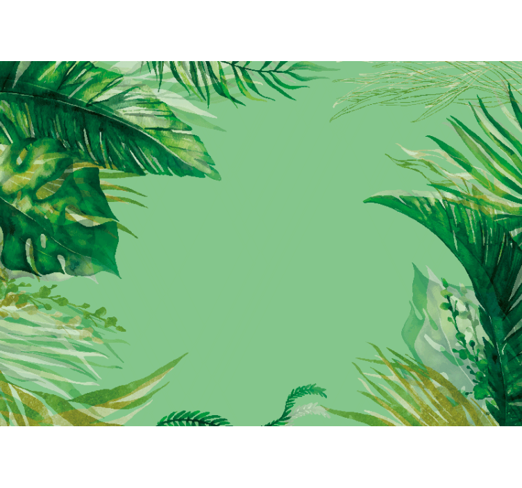 Papier peint nature composition de feuillage tropical - TenStickers