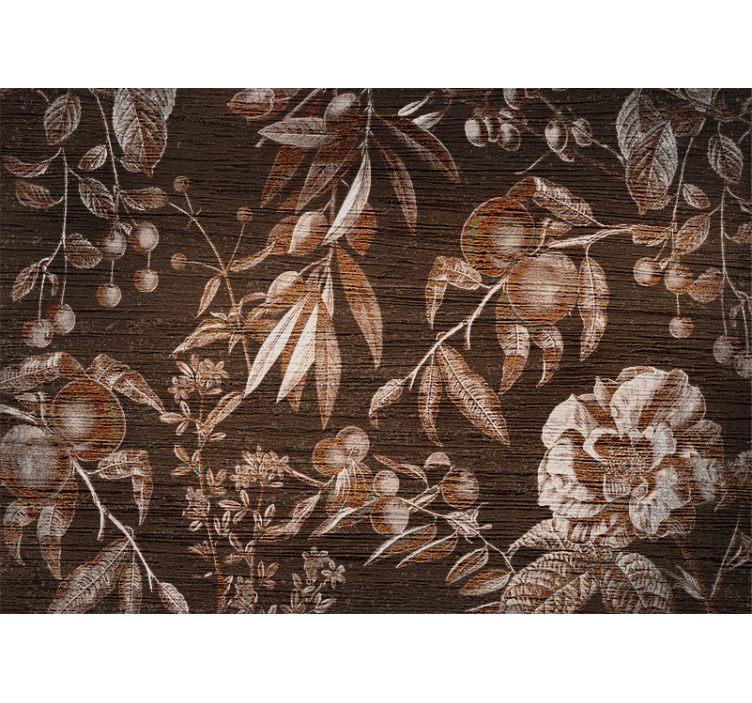 Tapisserie fleur design artistique floral - TenStickers