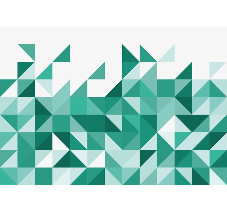 Tapisserie abstraite motif triangles géométriques - TenStickers