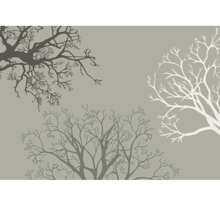 Tapisserie arbre arrangement de branches gracieuses - TenStickers